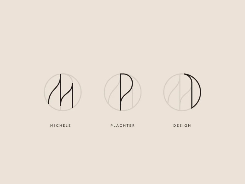 Michele Plachter Design logo design by Phil Pallen Collective.