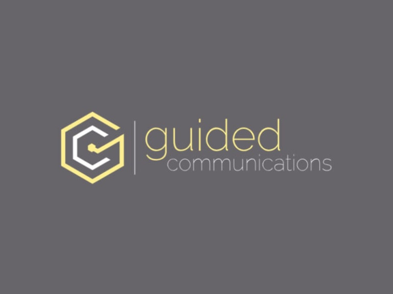 Guided Communications logo design by Thirteen05 Creative.