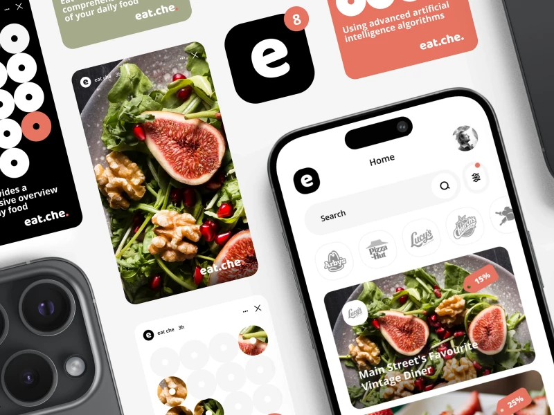 eat.che app design by Pocolo.