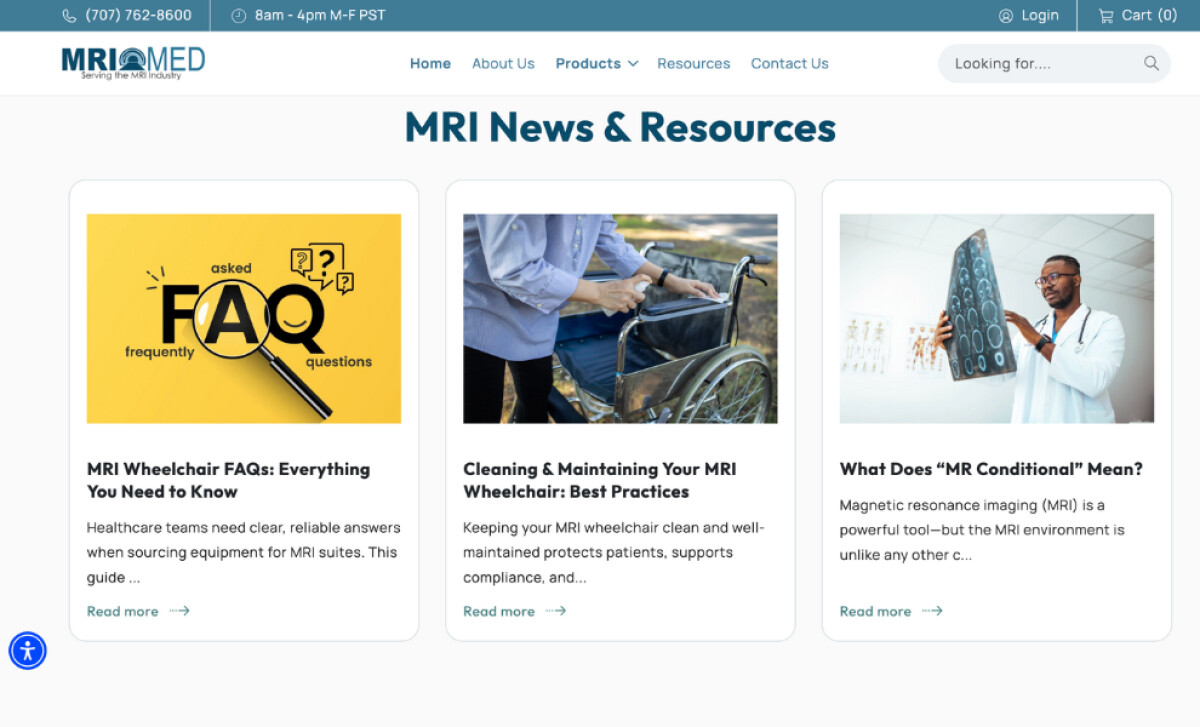 MRI Med Website's News Section
