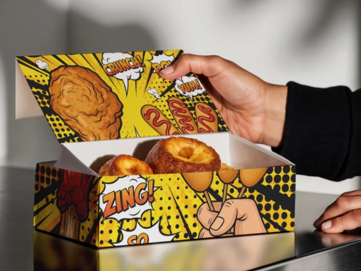 Korean Fried Chicken Restaurant Packaging Design