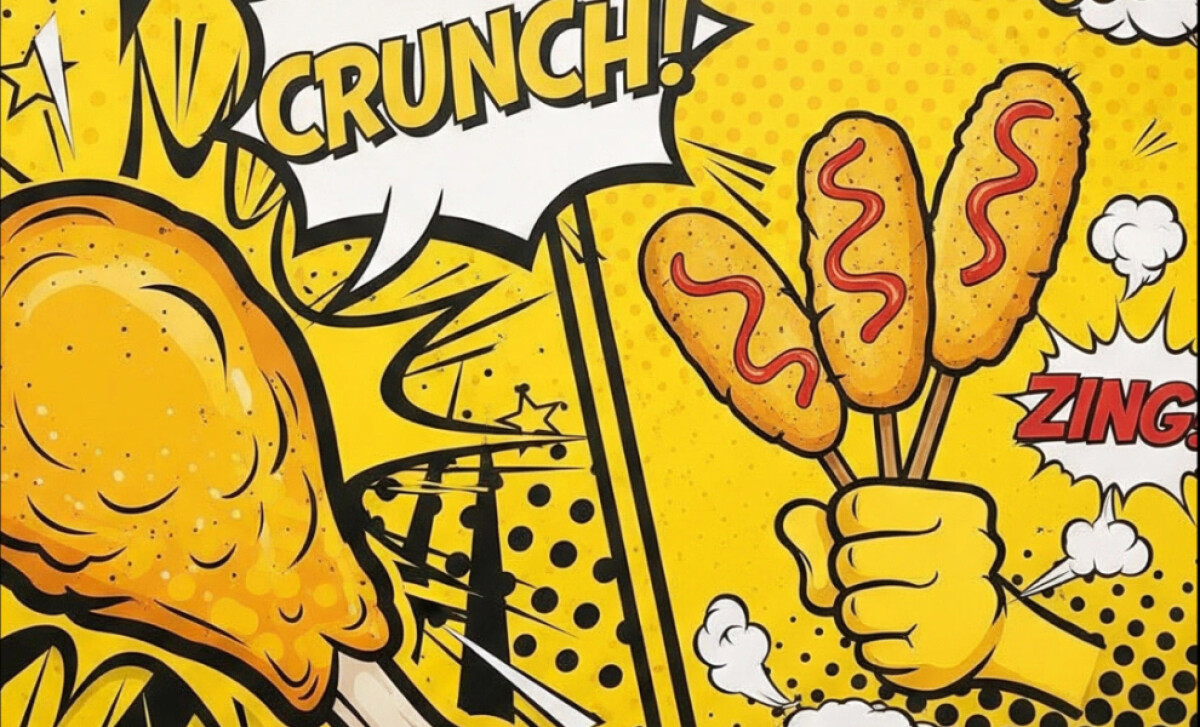 Korean Fried Chicken Restaurant's Pop Art Design