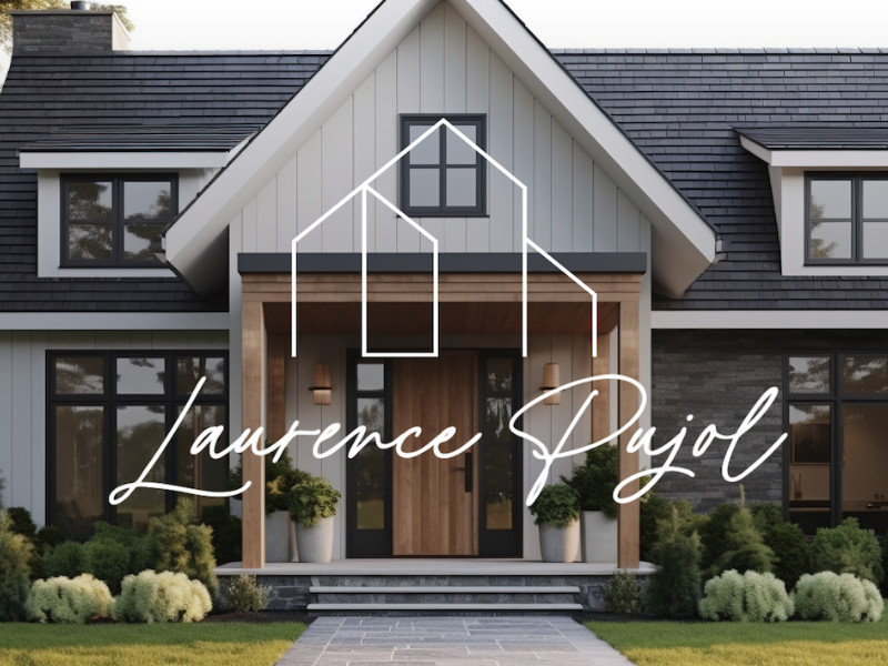 Laurence Pujol logo design by Karen Storr.
