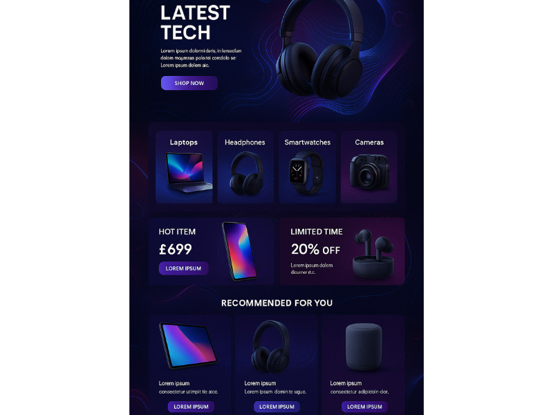 TechGear app design by True Node.