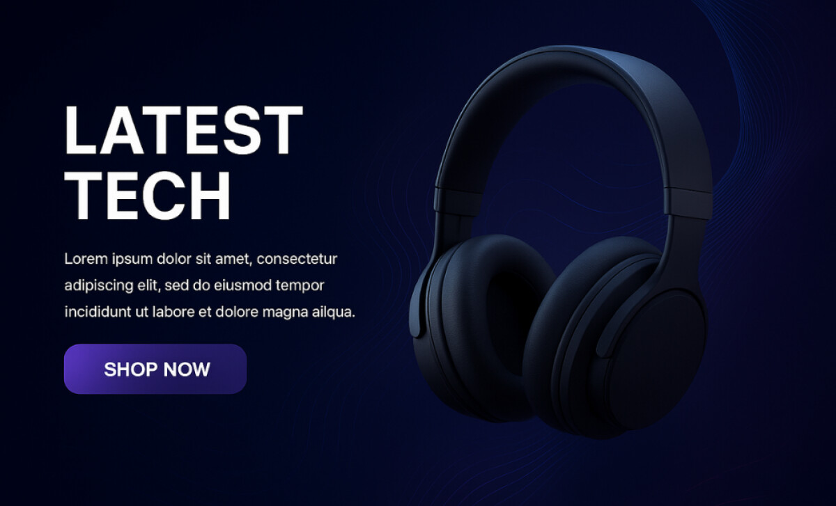 TechGear in-app promotional banner by True Node.