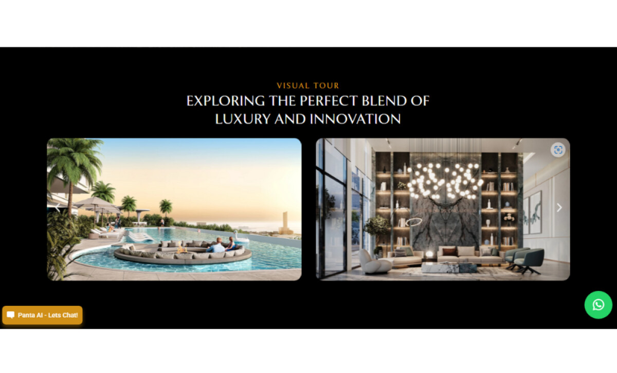 Pantheon Development visual tour page by Right Media.