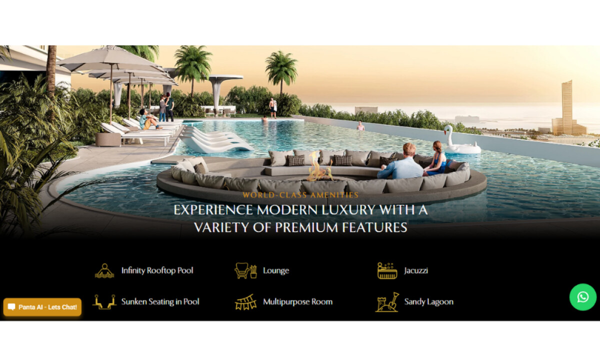 Pantheon Development amenities page by Right Media.