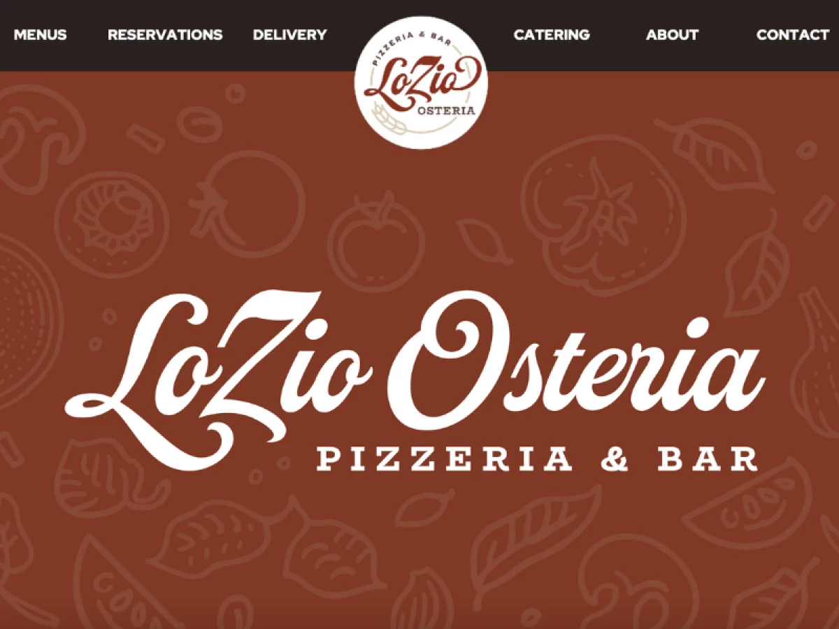 LoZio Osteria Website Design Analysis