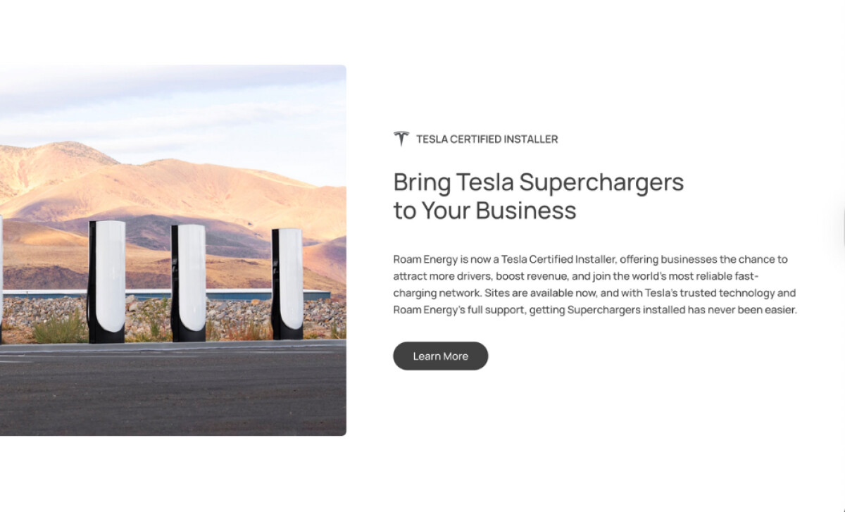 Roam Energy Web Layout