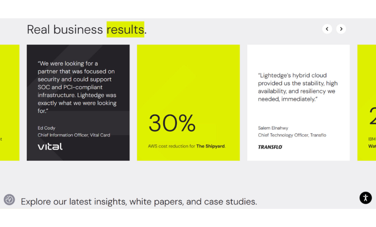 LightEdge reviews section by Atomicdust.