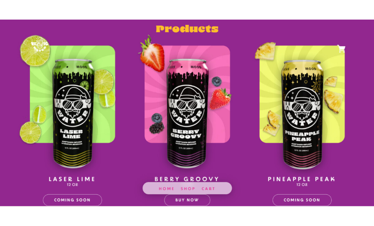 Wook Water shop page by Byer Co.