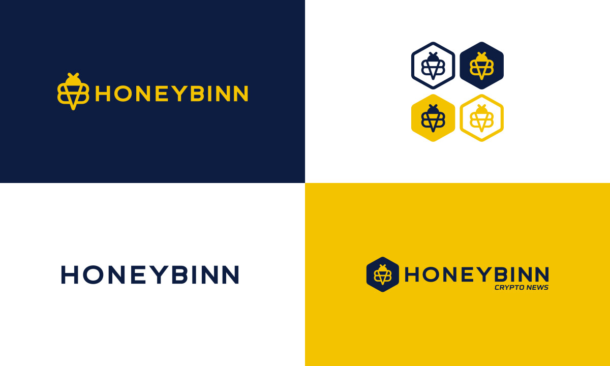 Honeybinn Crypto logo variations by Wilson Design.