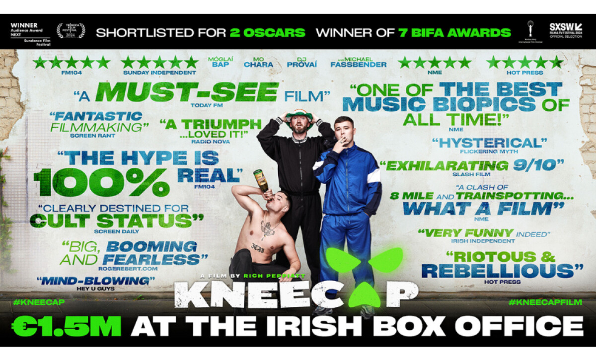 Kneecap poster design by Coffee & Cigarettes.