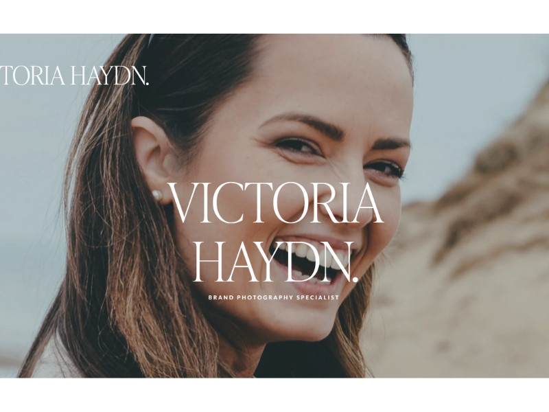 Victoria Haydn Photography website design by Studio Zosia