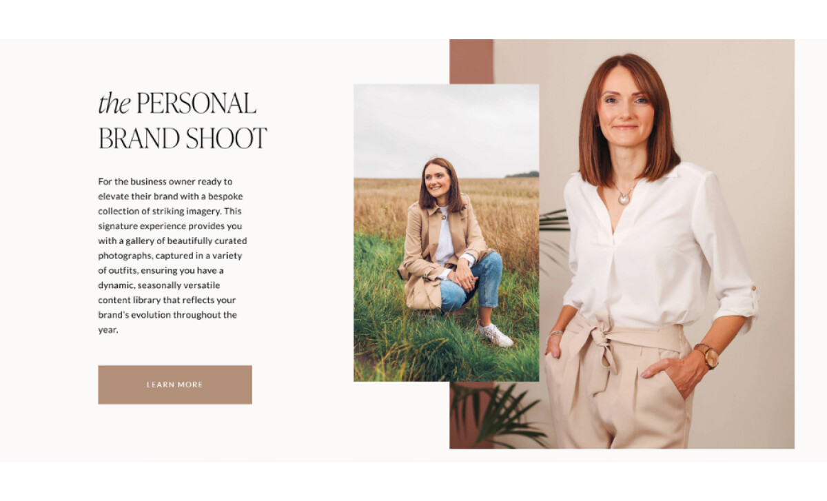 Victoria Haydn Photography homepage design by Studio Zosia