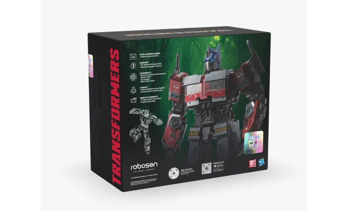 Optimus Prime Rise of the Beasts back packaging design by Full Disclosure Creative