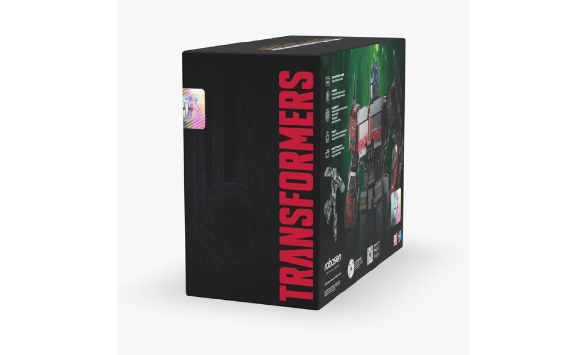 Optimus Prime Rise of the Beasts side packaging design by Full Disclosure Creative