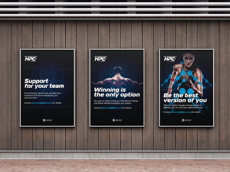 High Performance Centre print design by Tive.