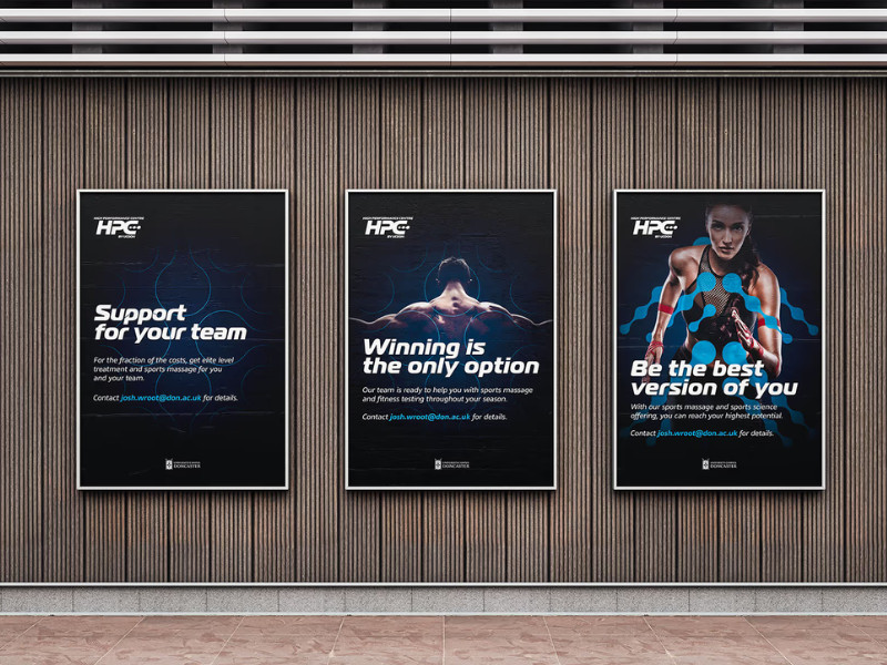High Performance Centre print design by Tive.
