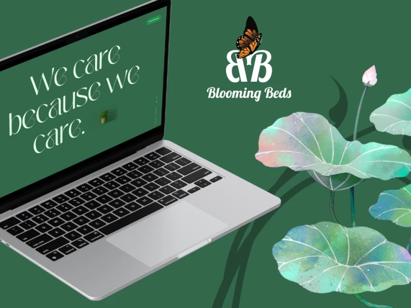 Blooming Beds website design by eDesign Interactive Mock-Up