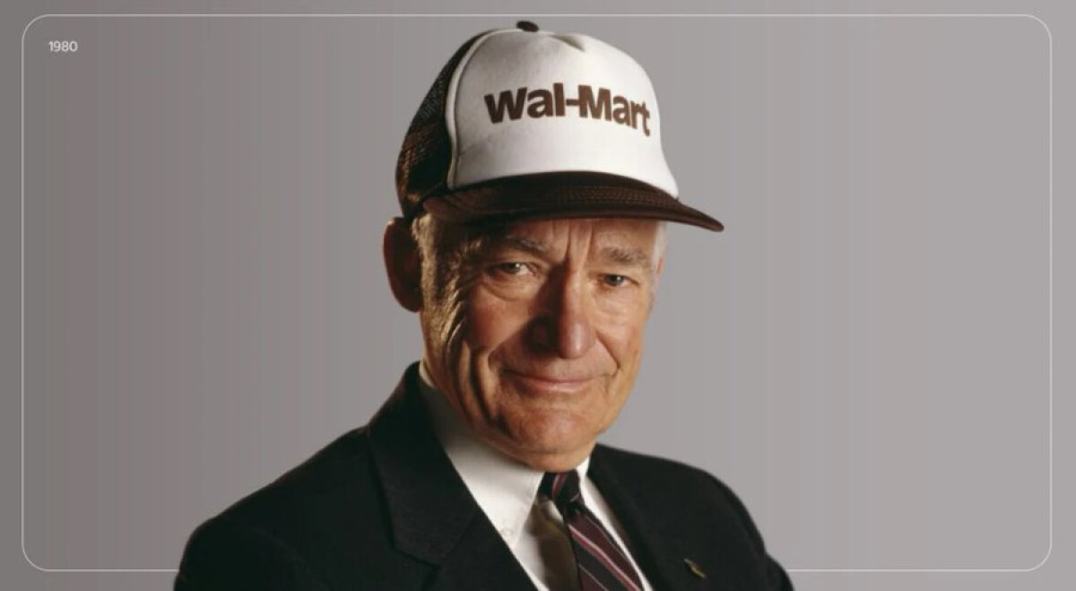 Old Walmart Logo on Sam Trucker's Hat