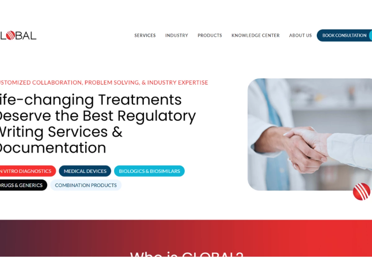 Global RWC website design by View Marketing & Creative