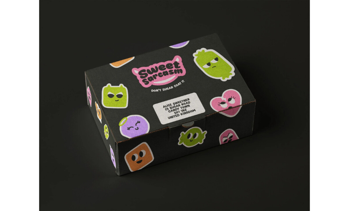 Sweet Sarcasm box design by Charlotte Simonsen Designs