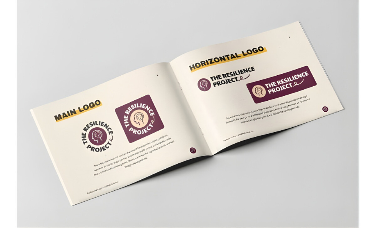 The Resilience Project logo design orientations