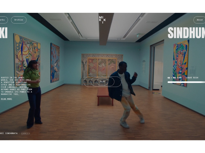 Mikki Sindhunata website design by Mees Verberne