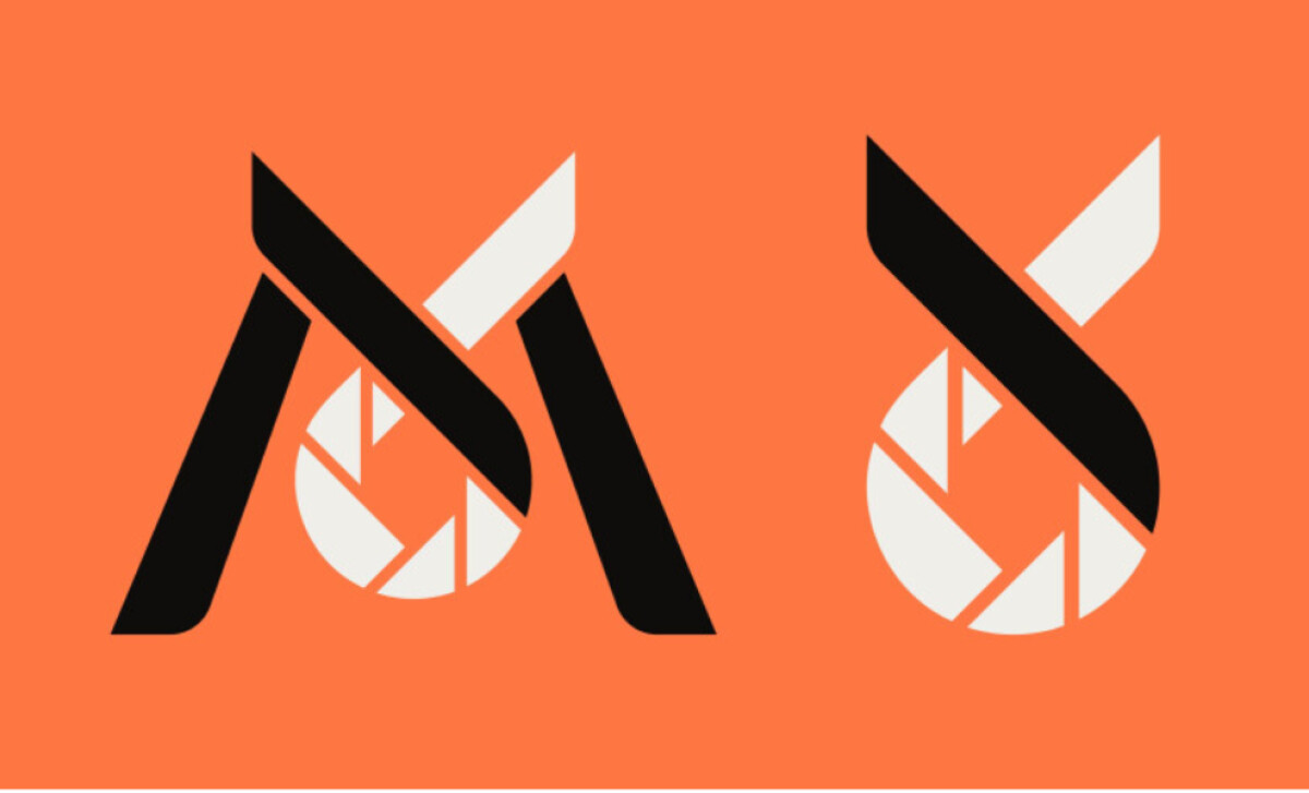 Momenta two variations of an abstract logo mark by Gr-aphic Studio.