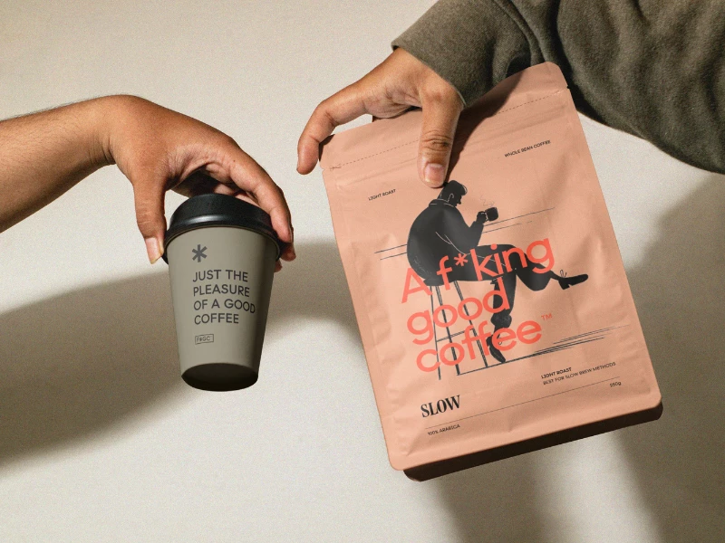 A F*king Good Coffee™ packaging design by Bortoletto Studio