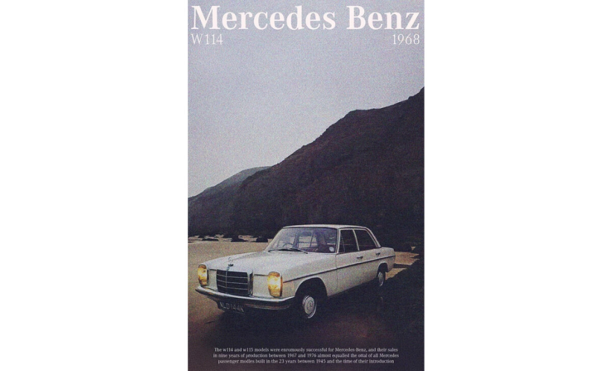 Mercedes Benz poster print design by ML Design Studios.