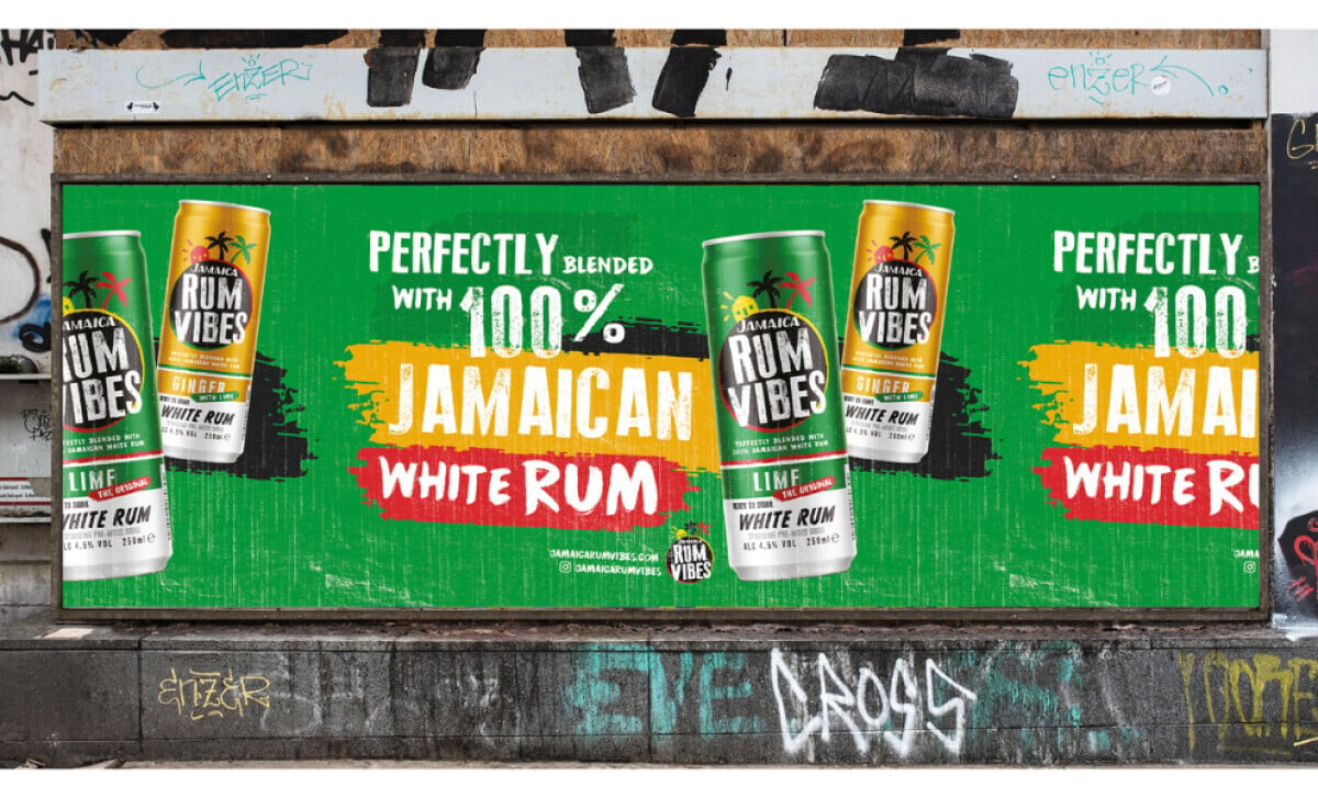 Jamaica Rum Vibes billboard design by Ross Nathan.