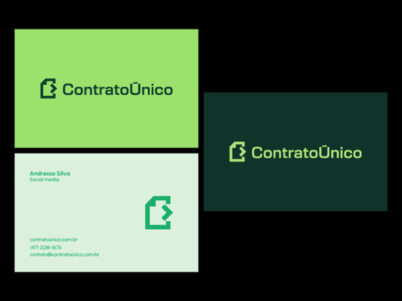 Contrato Único print design by BRN Brands.