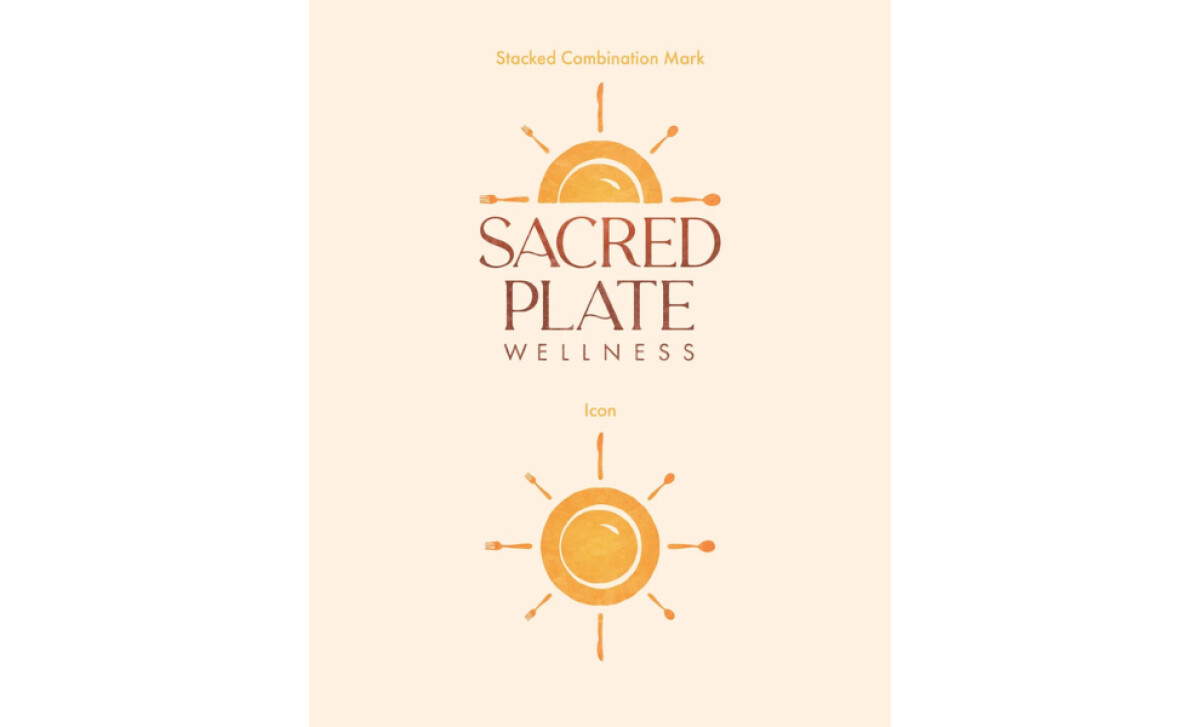 Sacred Plate Wellness logo emblem