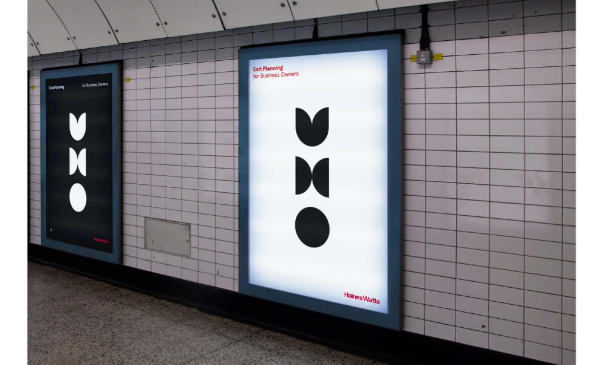 Haines Watts signage design by Dan Highwood