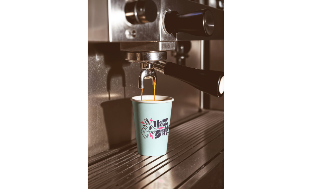 HazBeans Coffee cup design