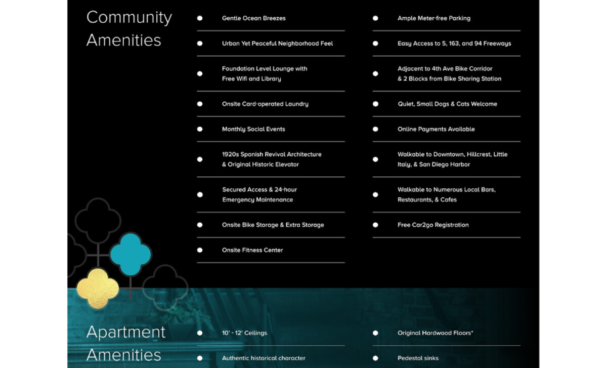 The Barcelona amenities