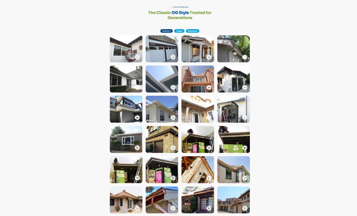 The Rain Gutter Specialists gallery by DelosWeb.