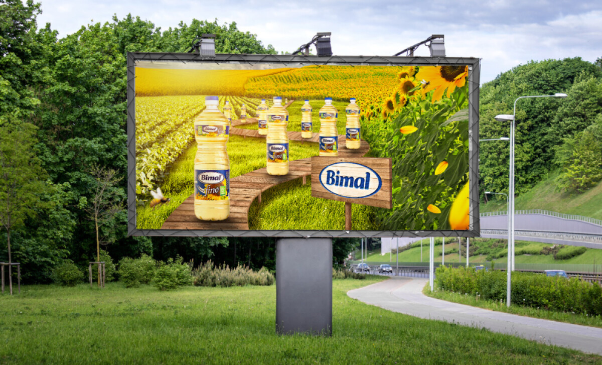 A roadside billboard for Bimal by MicroMedia.