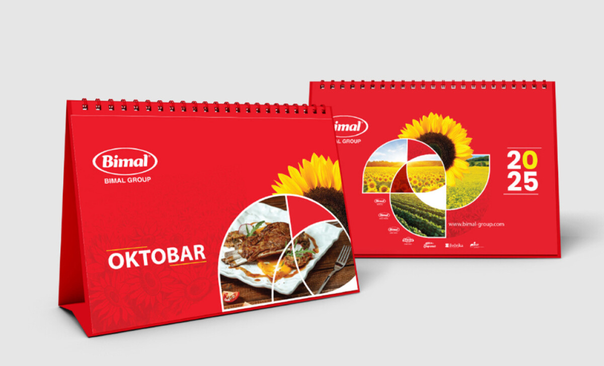 BIMAL desk calendar design by Micromedia.