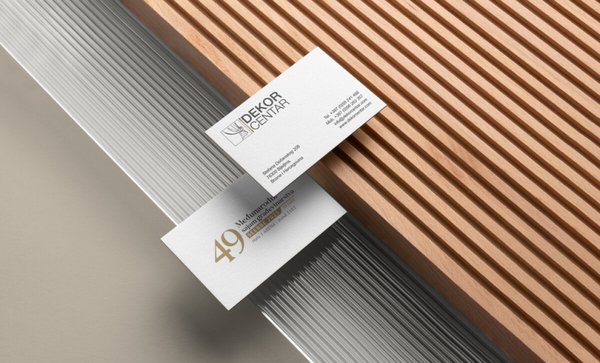 Dekor Centar business cards by Micromedia.