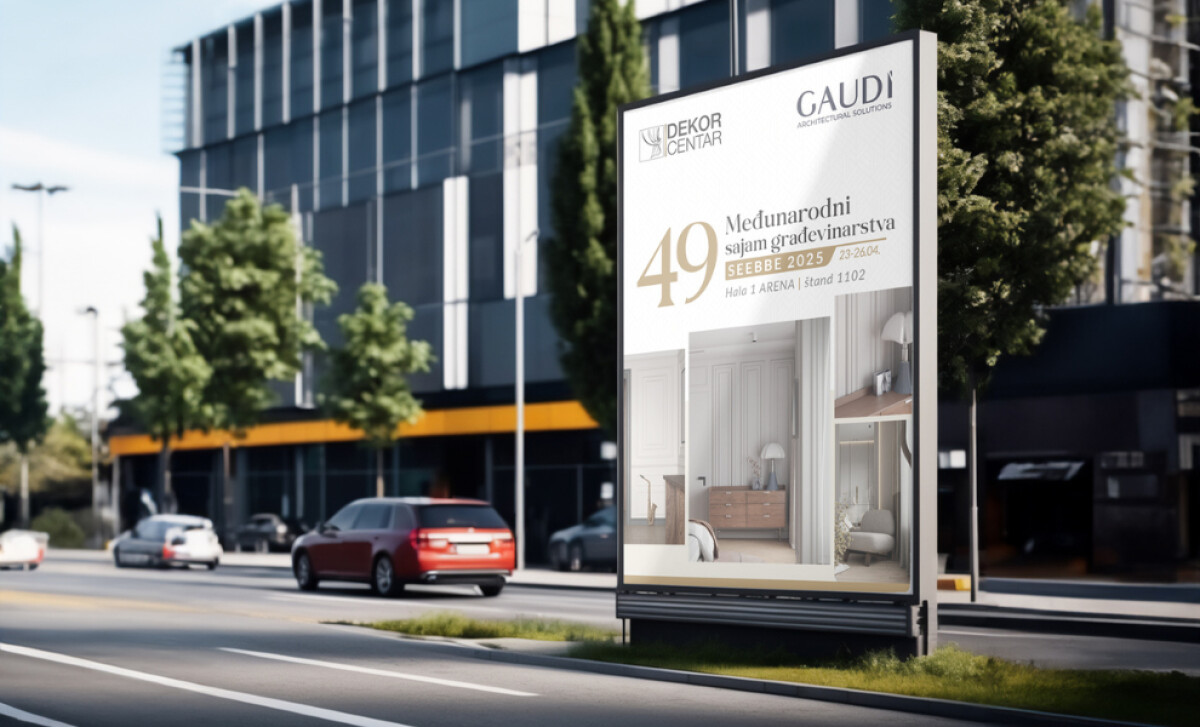 Dekor Centar billboard design by Micromedia.