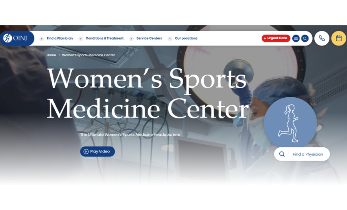The Orthopedic Institute of New Jersey website design by eDesign Interactive.