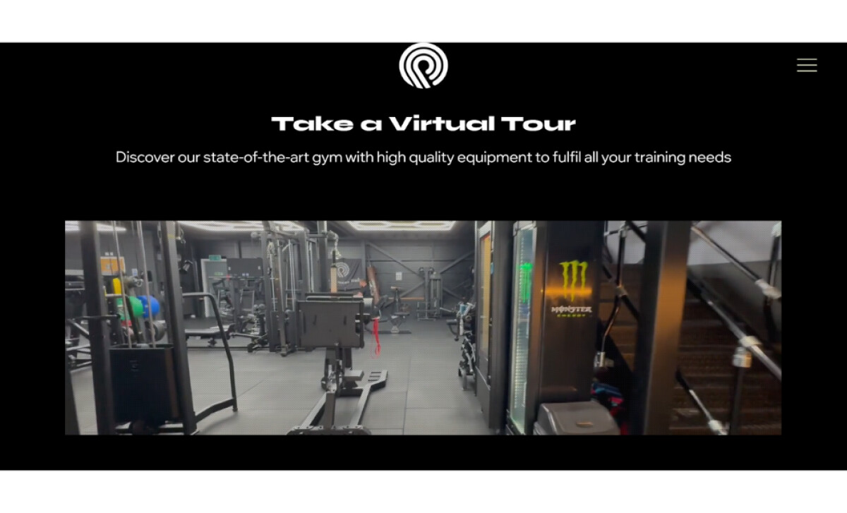 180 Fitness Hub website video feature