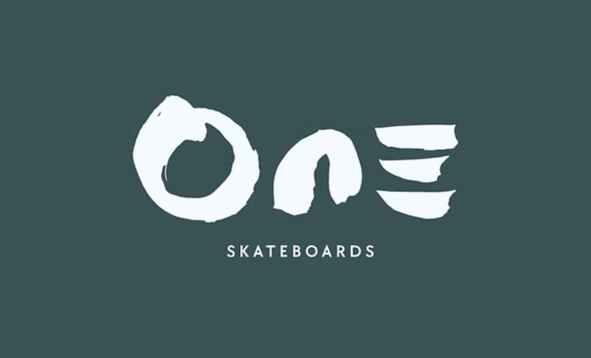 One Skateboards logo on a dark background design by WillMWCreative.