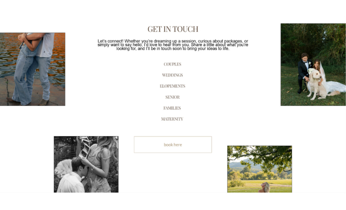 Nikki Flemming Photos contact page