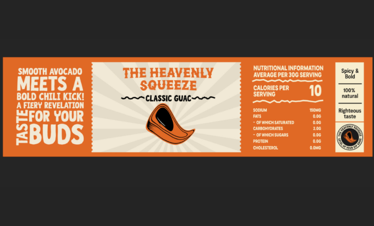 Holy Mole the heavenly squeeze packaging by Abu-Bakr Design.