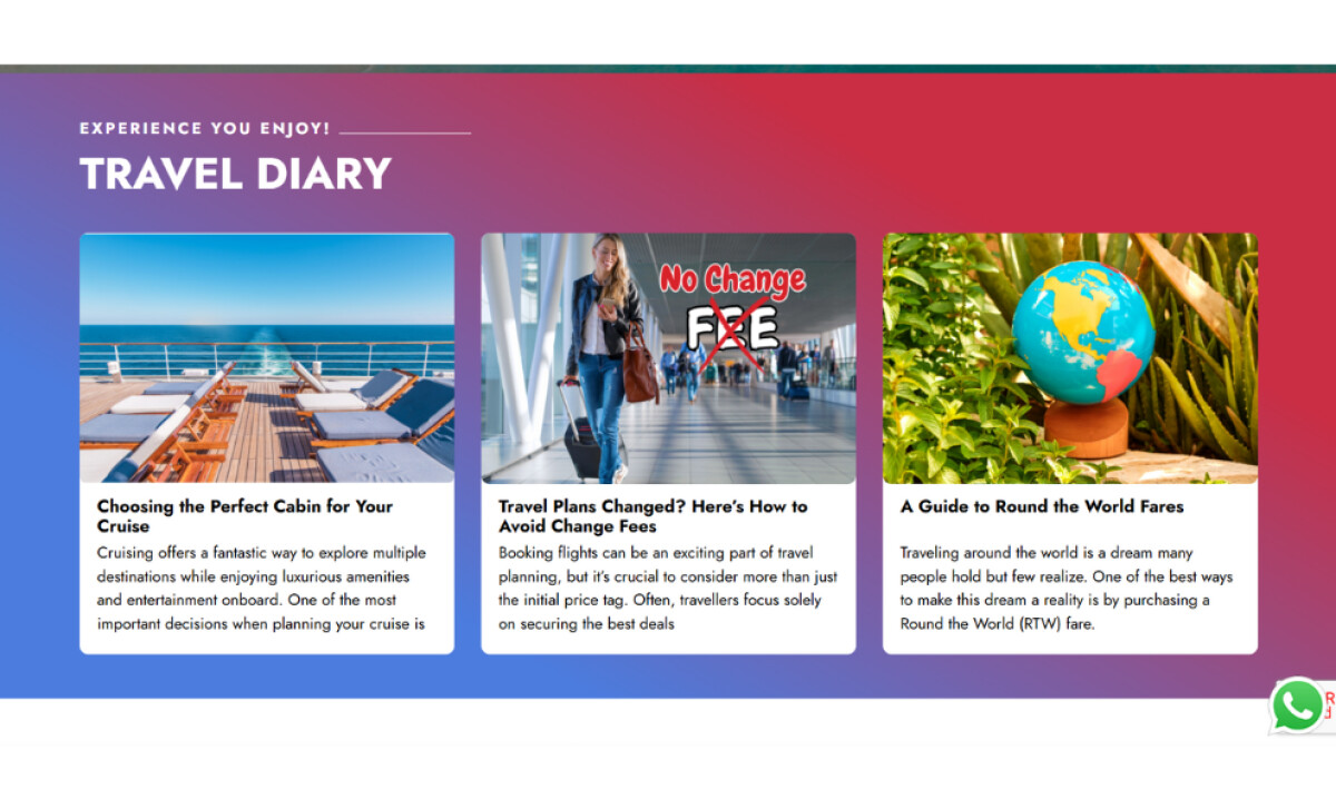 Star Flights website design by Kreatives