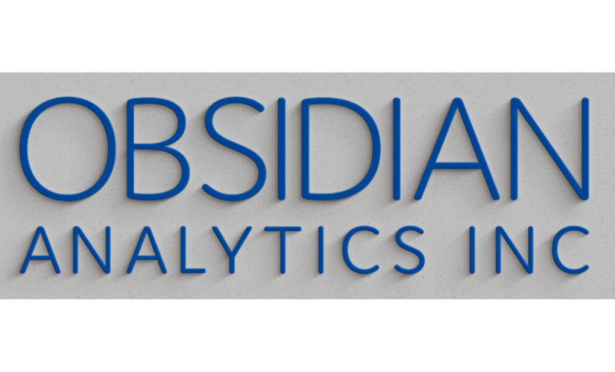 Obsidian Analytics Inc logo typography